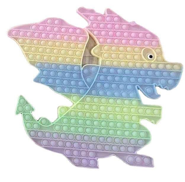 fidget toy, glow in dark fire dragon