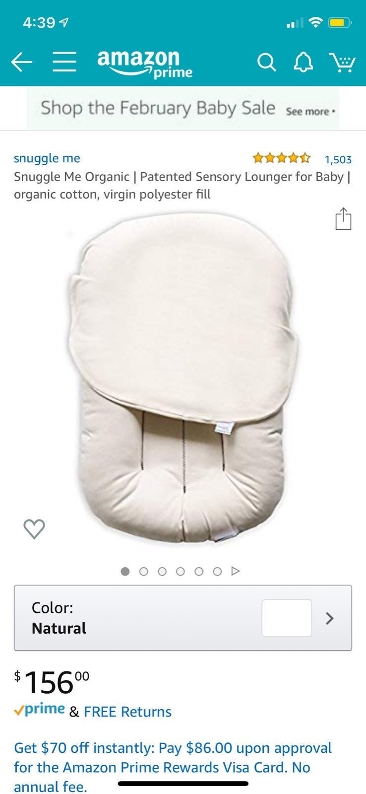 snuggle me organic