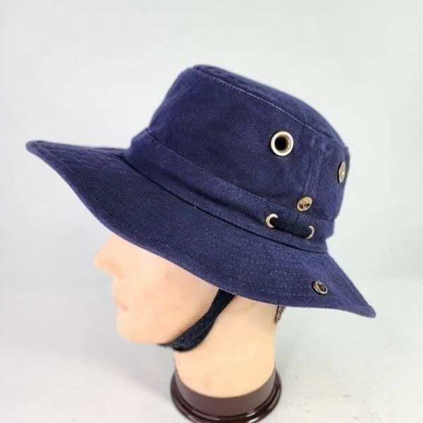 Tilley T3 Endurable Hiking Hat Size 7 1/8 Cotton Duck canvas Navy Safari Hat