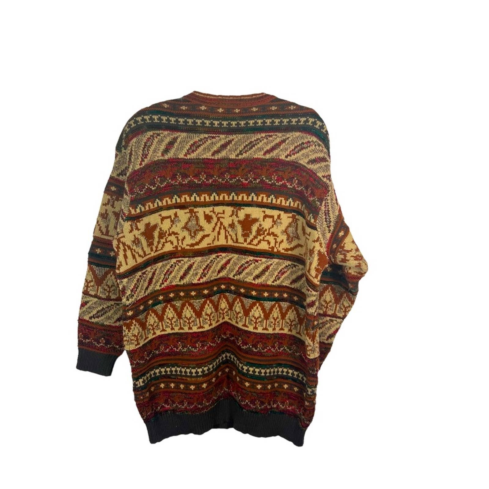 Vintage outlets Liz Claiborne Metallic Fair Isle Sweater