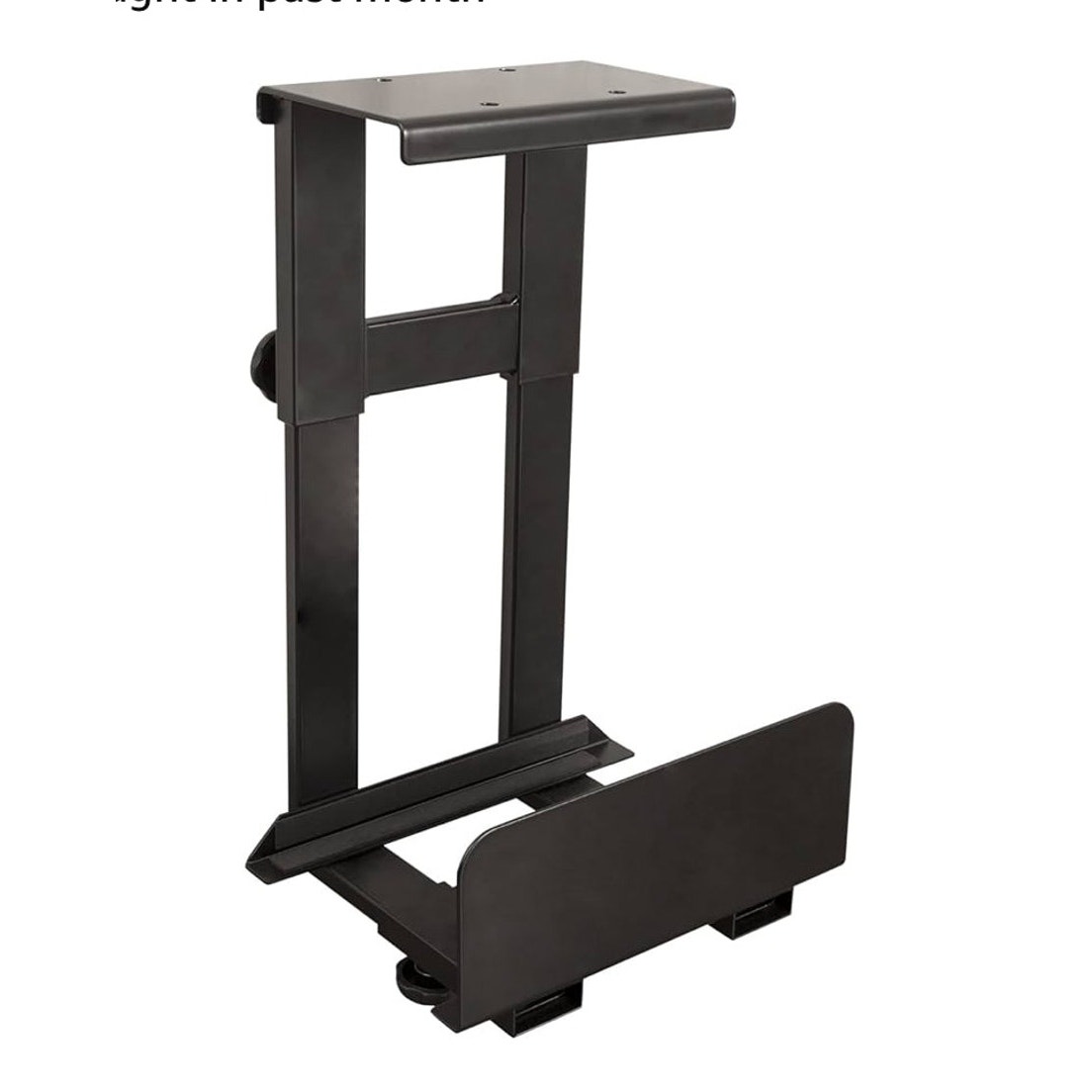 Stand Up Desk Store Adjustable CPU Desktop Computer Tower Holder Under Desk Moun