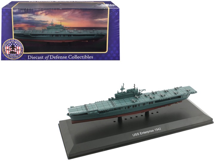 USS Enterprise (CV-6) Aircraft Carrier (1942) 1/1100 Diecast Model