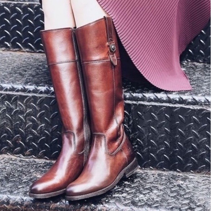 NEW Frye Jayden Button Tall Boots Women's Size 8 Ext Calf Redwood Leather 358