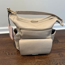 Twelve Little Peek-A-Boo Vegan Leather Convertible Hobo Backpack