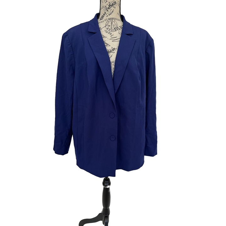 Lafayette 148, two button blazer jacket, Blue, 20W