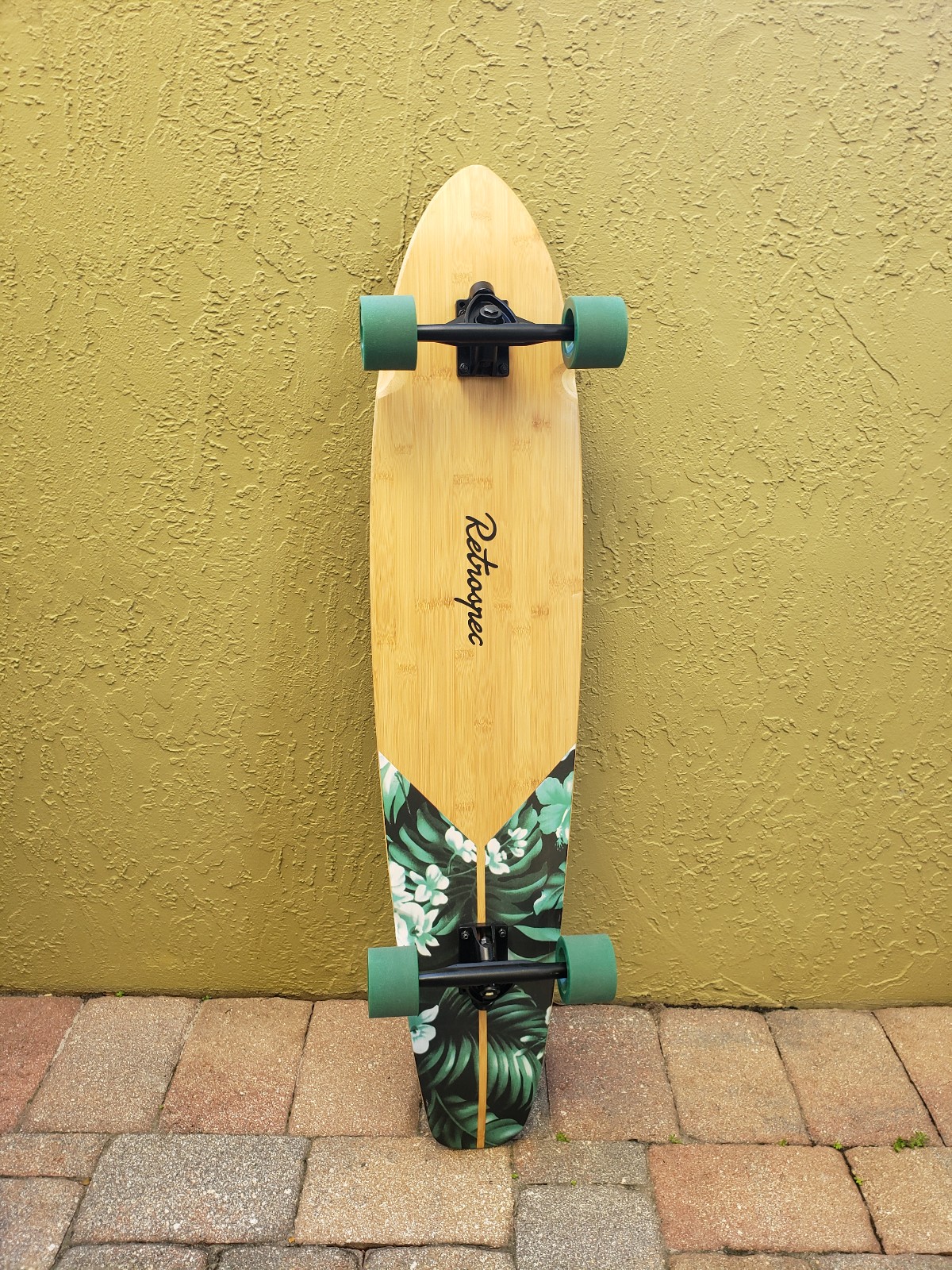 Retrospec ZED bamboo longboard skateboard, never used