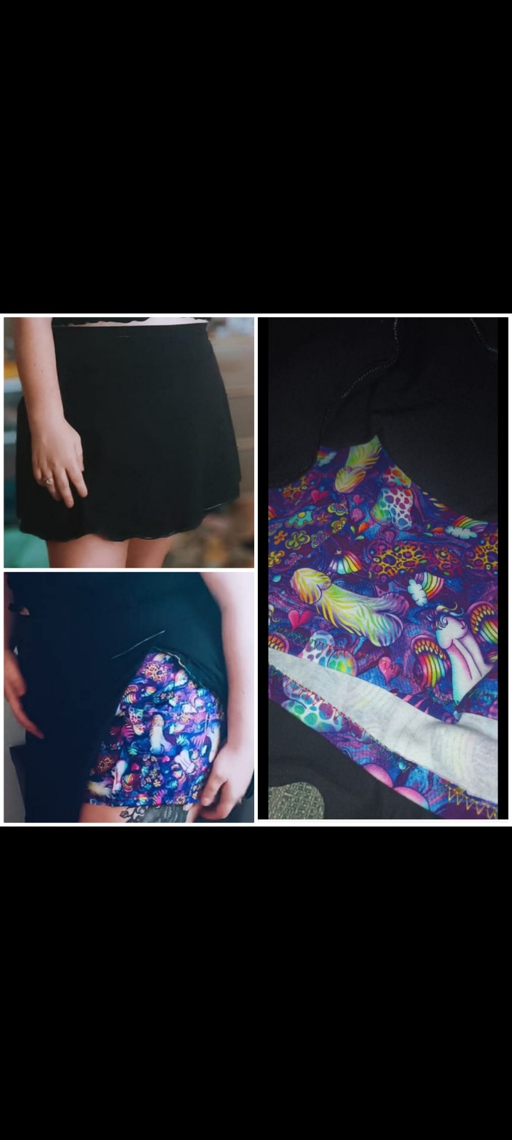 Skort size XL 14-16 Lisa Frank