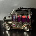 Bath and Body Works Halloween Light-Up Hearse Waterglobe 3-Wick Candle Holder