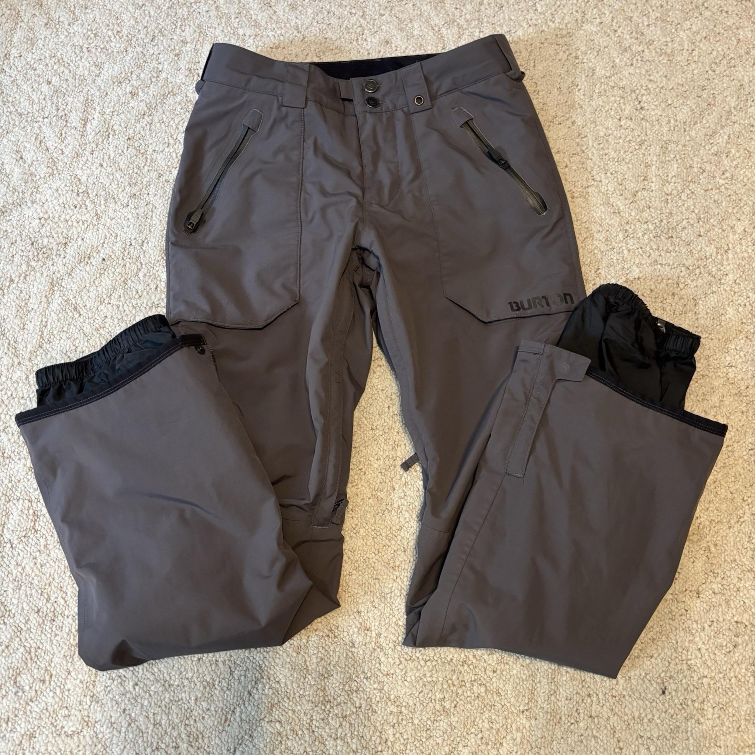 Burton DryRide Snowboarding Ski Snow Pants Dark Grey Mens Size XS Activewear