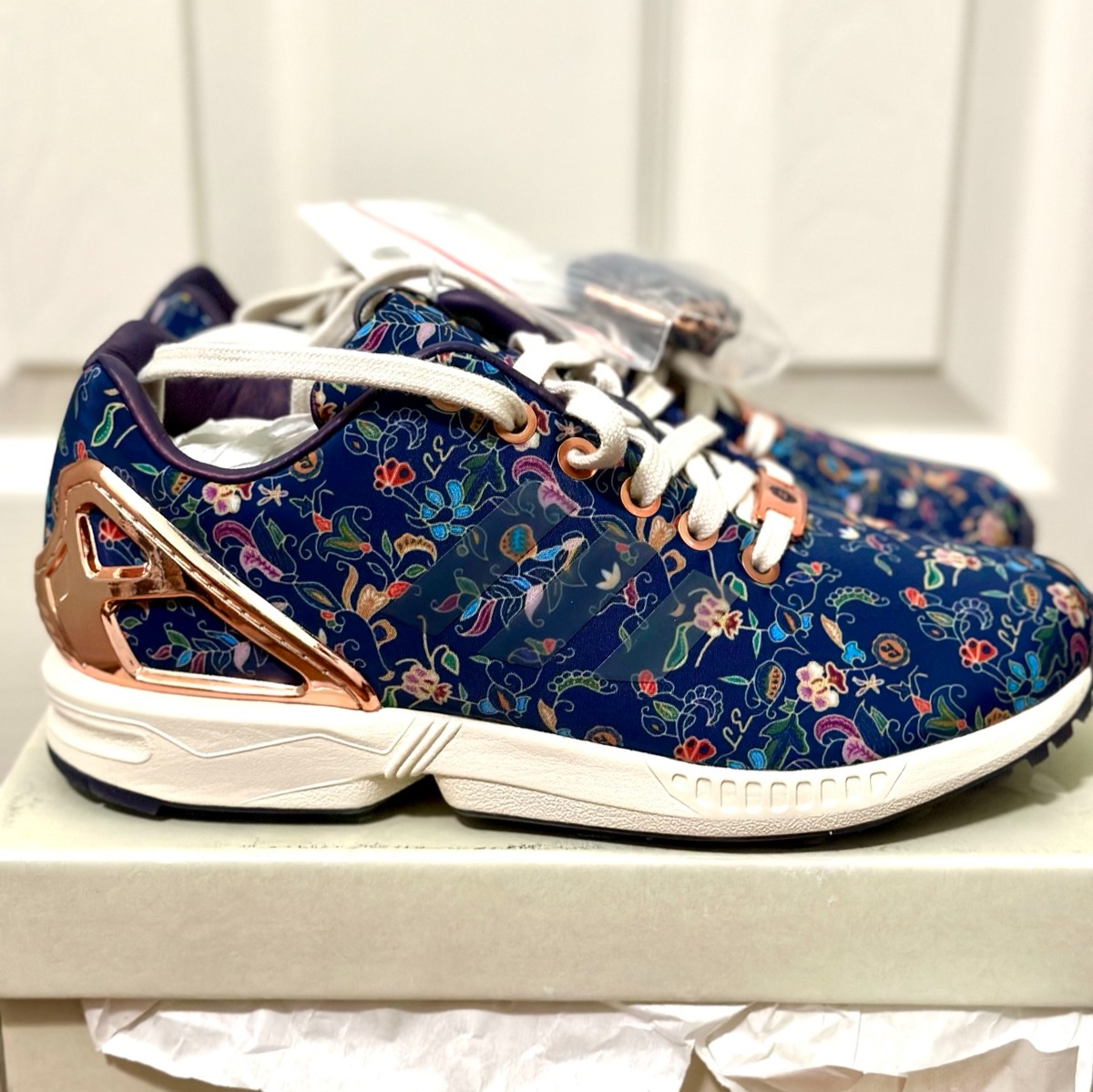 NIB Limited EDT x adidas ZX Flux Night Sky Sneakers Men 4.5 Women 5.5