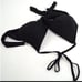 LAST ONE Women's Triangle Bikini top and bottom, Black X bikini, M