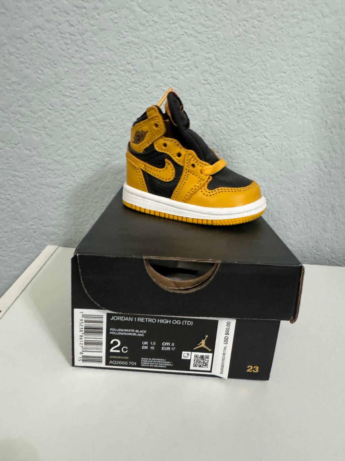 Jordan 1 pollen toddler 2 nike