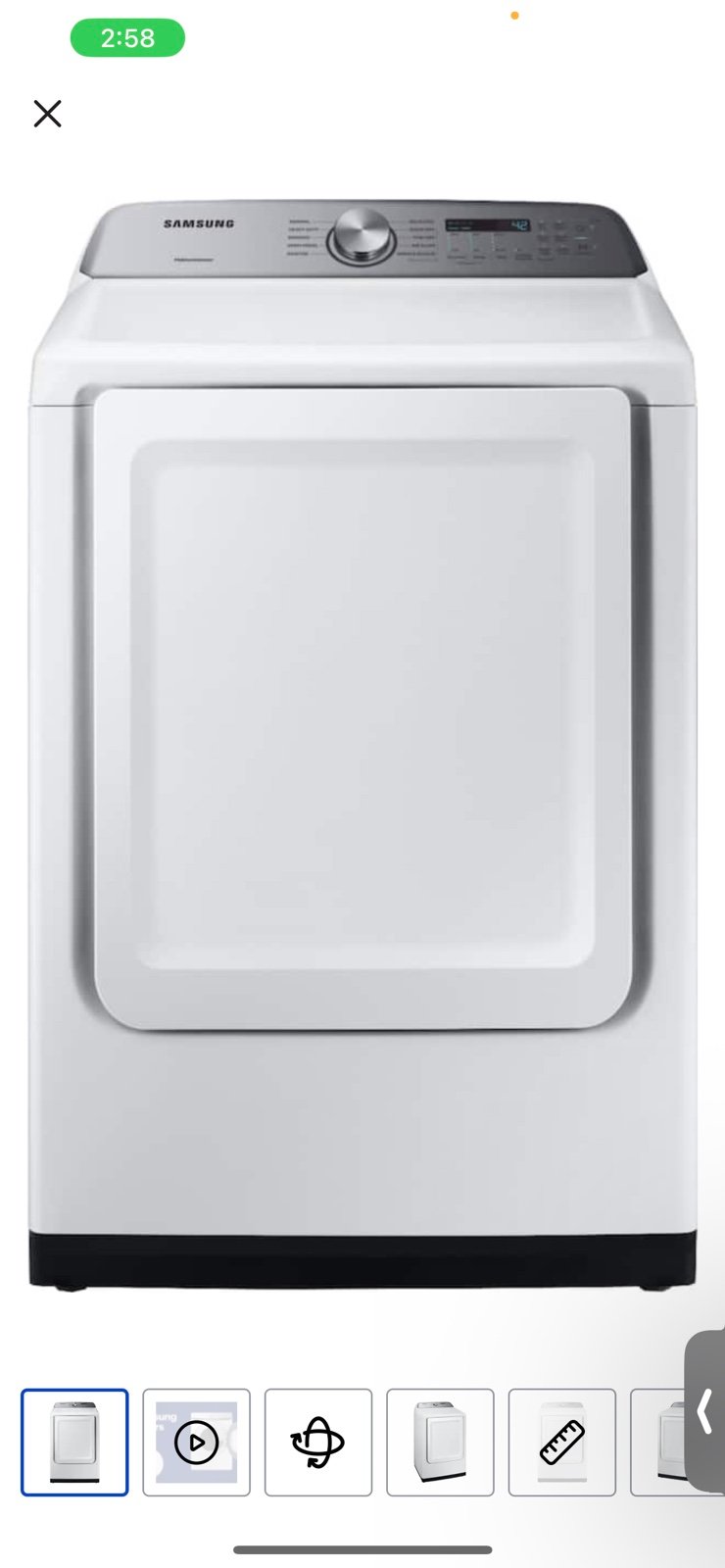 Samsung washer & dry set