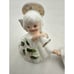 Vintage Bone China 3 Christmas Angel with Guitar Figure Georgian Holly Halo