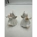 Vintage Bone China 3 Christmas Angel with Guitar Figure Georgian Holly Halo