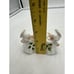 Vintage Bone China 3 Christmas Angel with Guitar Figure Georgian Holly Halo