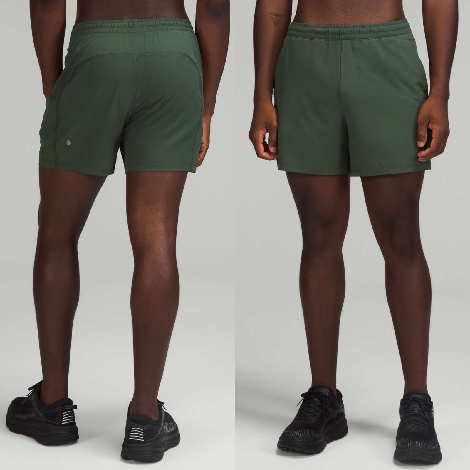 Lululemon Pace Breaker Linerless Short Sz M/5 In Smoked Spruce