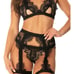 lace 3 piece lingerie set