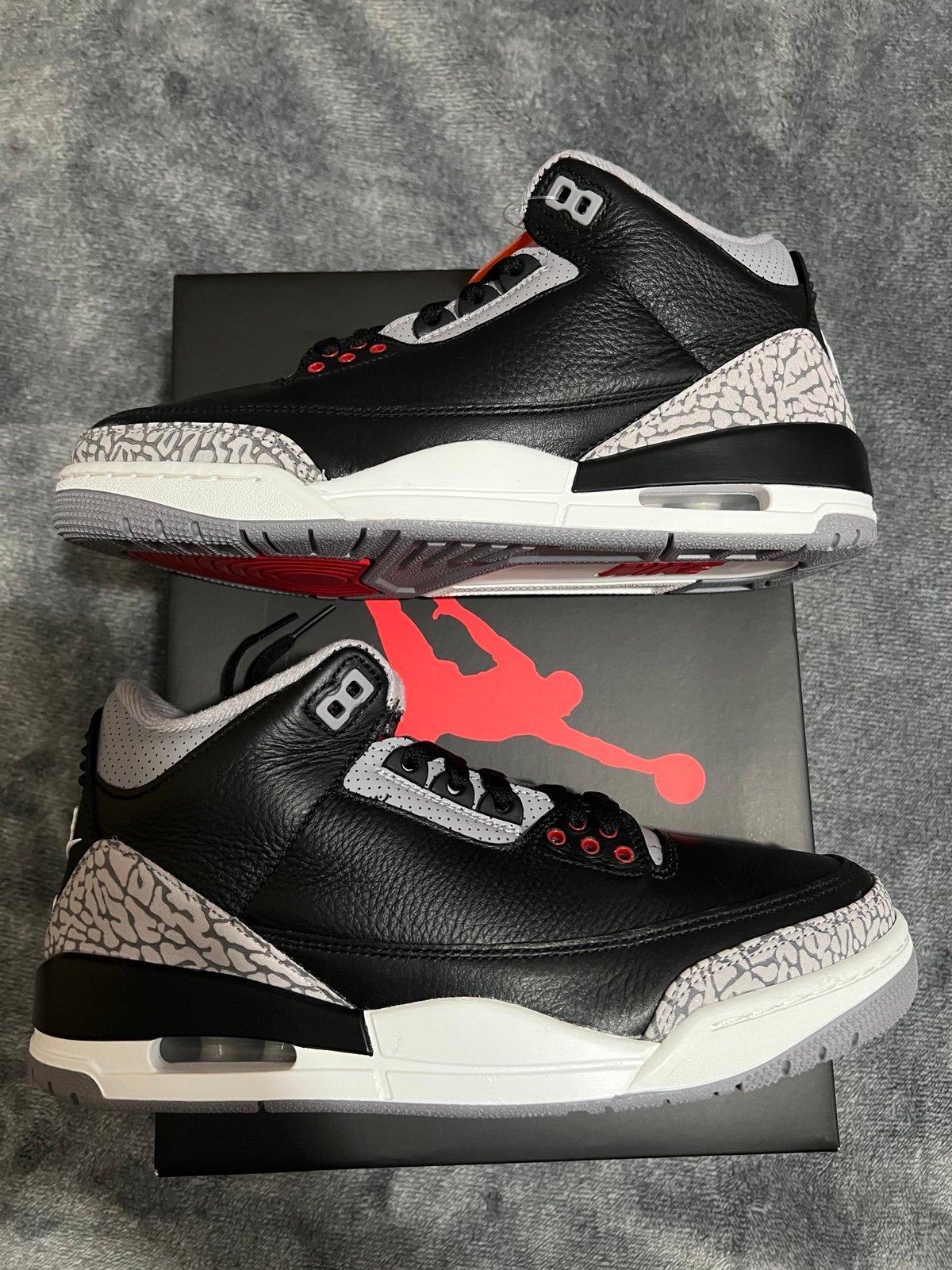 Jordan 3 Black Cement 2024 Size 12 Mens Early