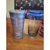 18oz 20oz Starbucks Confetti Stripes Clear Glass Tumbler Water