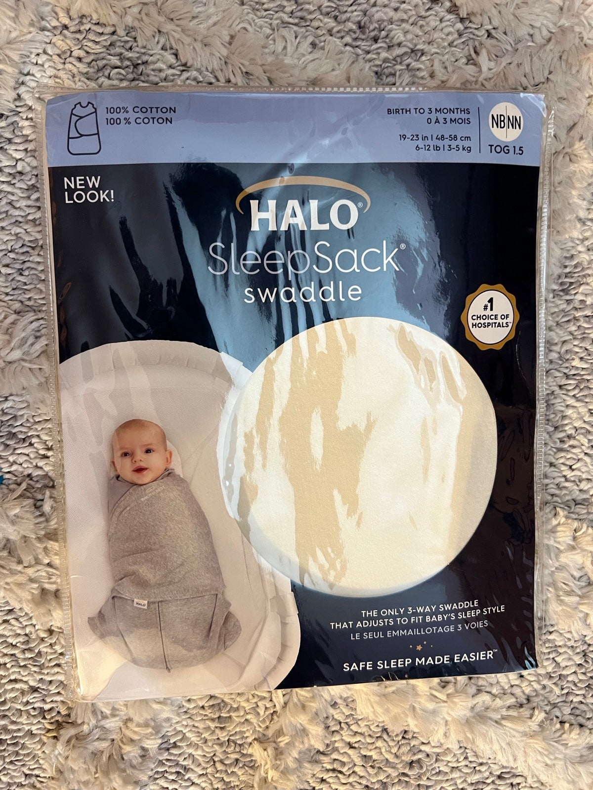 Size 0-3 month Halo Swaddle/Sleep Sack Lot of 3