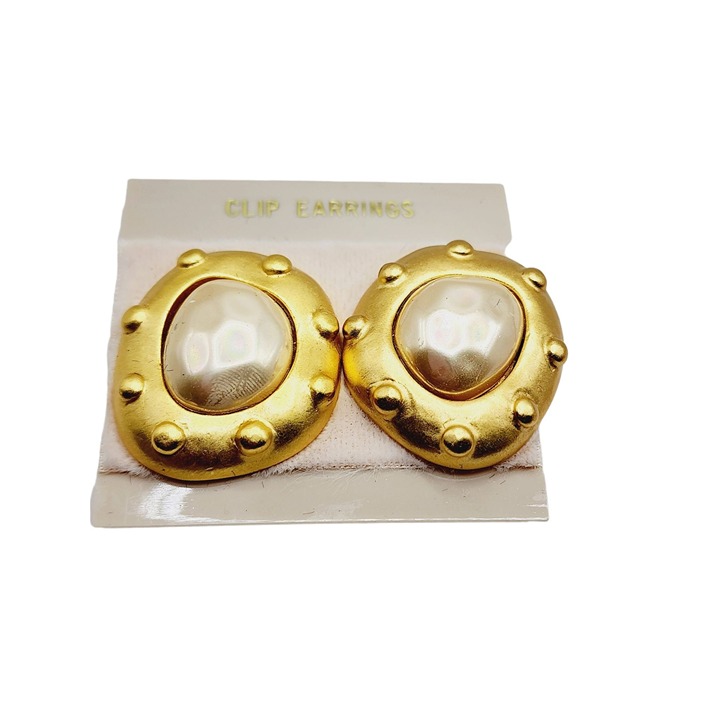 Vintage Signed Carolee NOS 80s Earrings on Original Card (A1293)