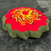 Hand-made Vibrant Southwest Style Crochet Round Pillow Cover - 16 Diameter