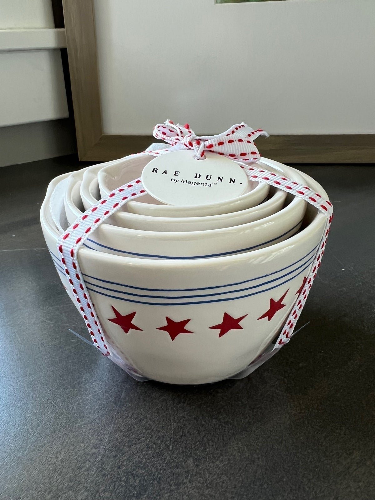 NWT Rae Dunn Stars and Stripes Measuring Cups