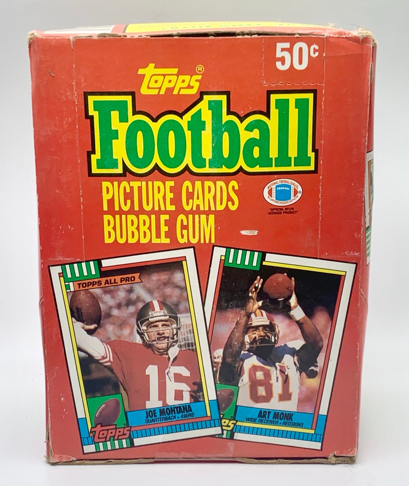 1990 Topps Football Unopened Wax Box Factory  Sealed 36 Wax Packs Bonus Uncut