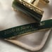 Vintage men’s Ariki Nephrite jade 22kt gold plated cuff links NIB