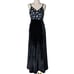 Vtg Y2K Helios Maxi Dress XS Velvet Witchy Goth Whimsigoth Fairy Grunge Floral
