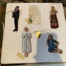 Authentic Porcelain Marilyn Monroe ornaments. Set with certificate.