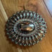 Rustic Silver Rhinestone Belt Buckle Oval Shape