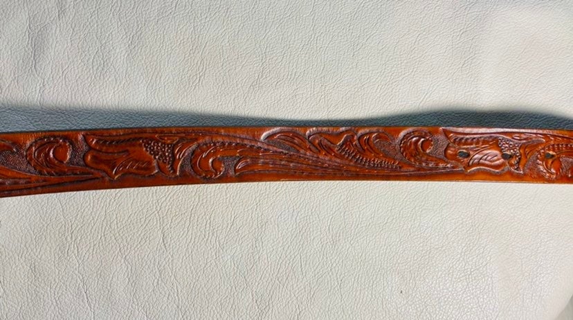 Belt ~ Hand carved ~ Genuine Leather