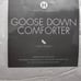 Hotel collection goose down light weight comforter