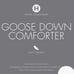 Hotel collection goose down light weight comforter
