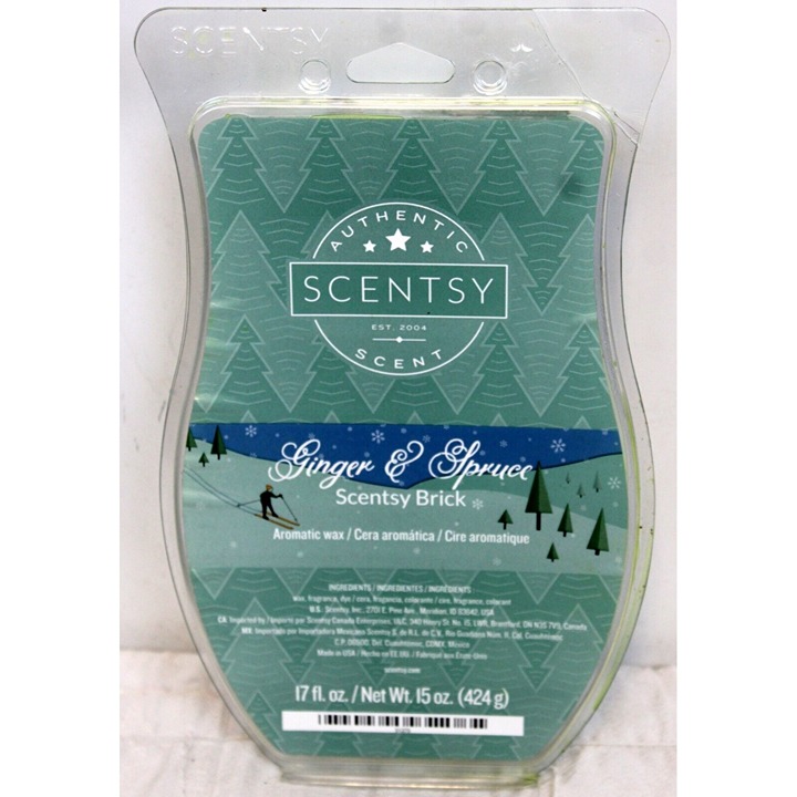 Scentsy Ginger & Spice Brick 17 oz New Unused Christmas Holiday Retired