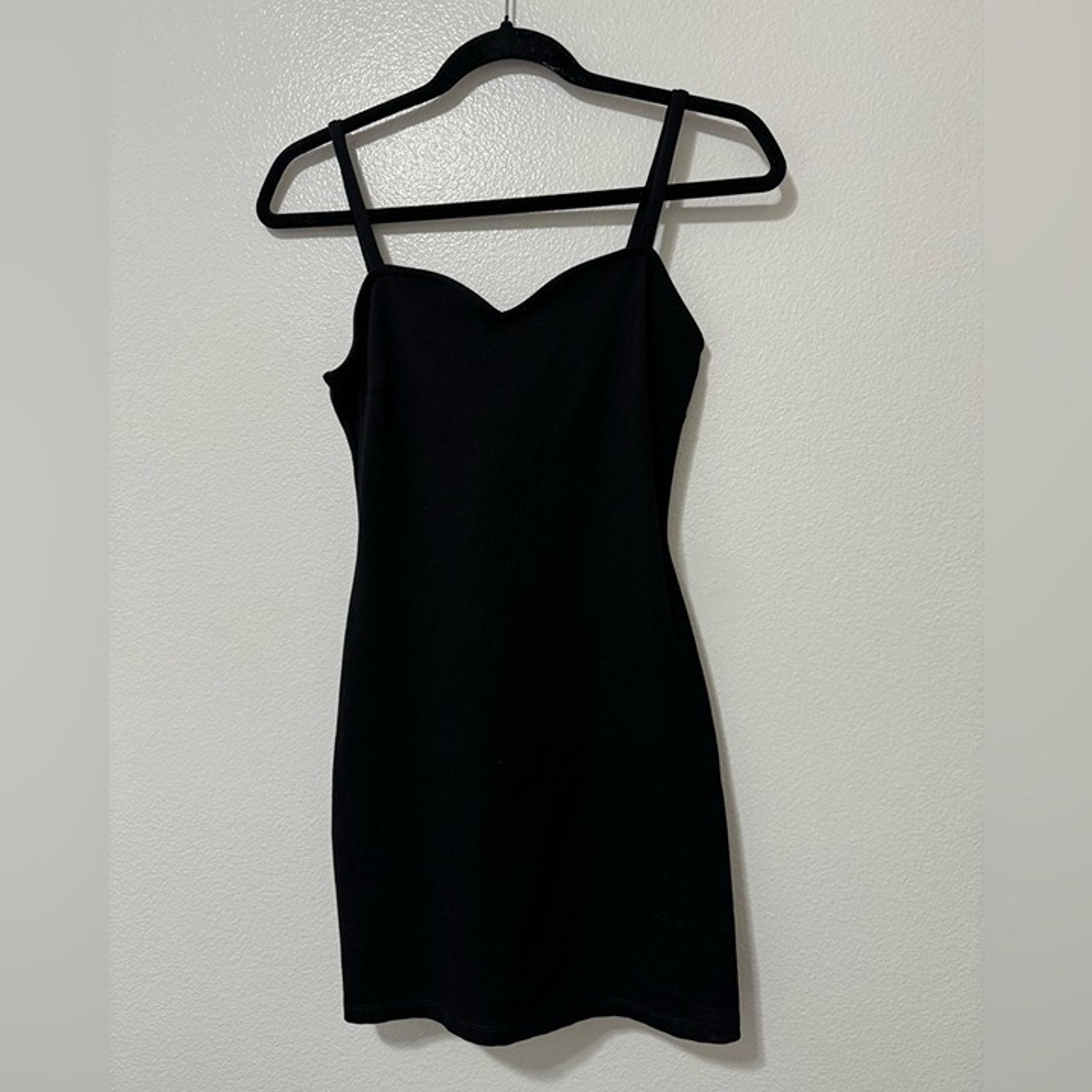 Nasty gal women’s tank mini dress black bodycon size medium