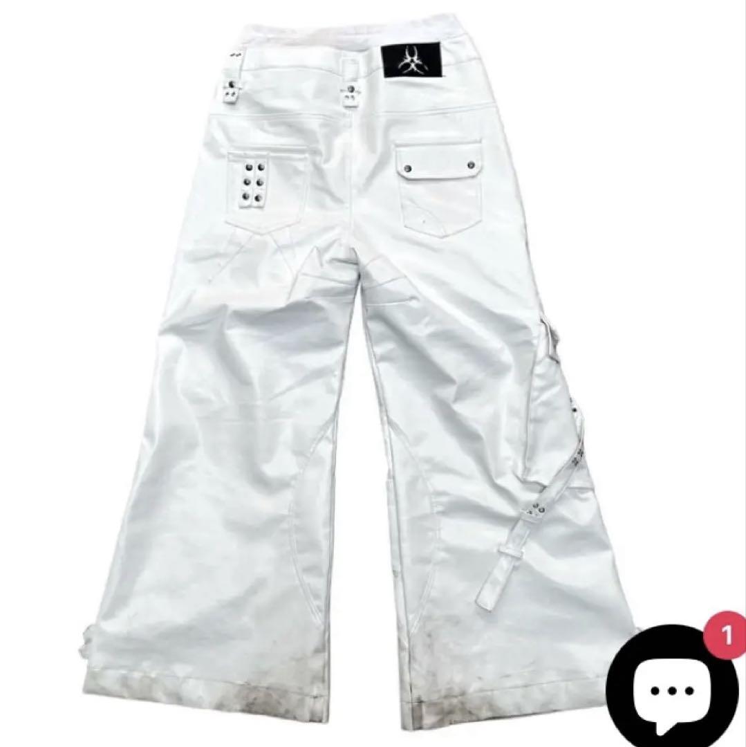 GHIDØRAH CHAØS LEATHER CARGO PANTS