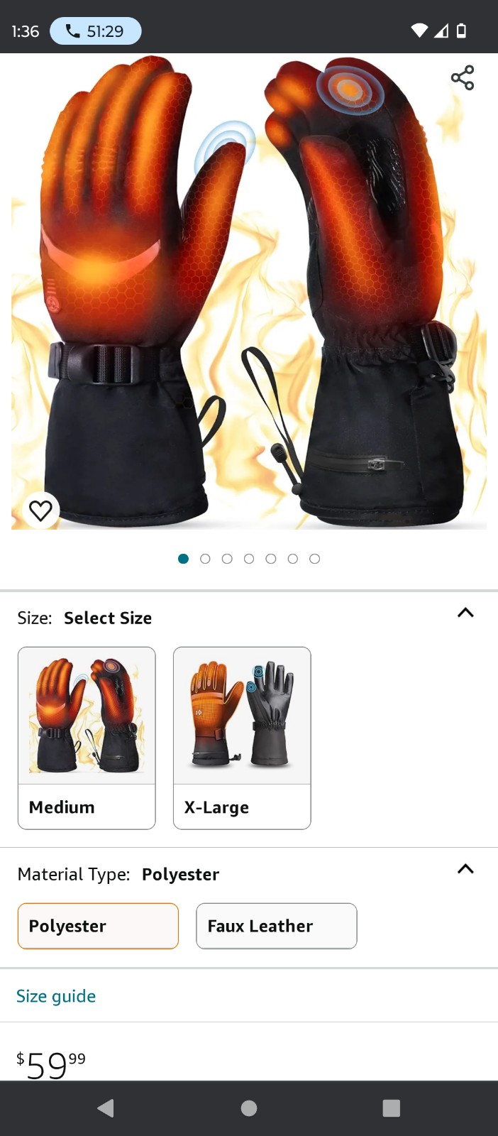 Eeleer heated gloves