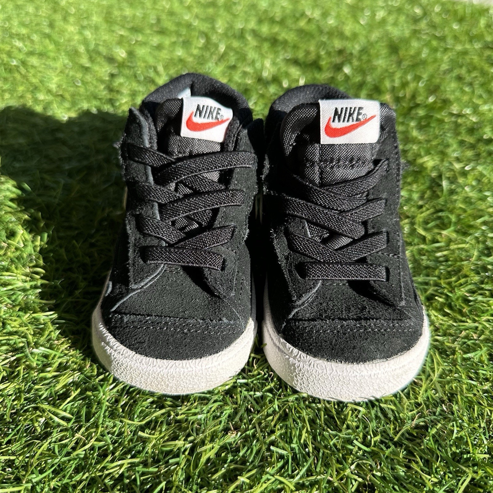 Nike Blazer Mid 77 Black White Team Orange Baby Toddler Size 4 Athletic Sneaker