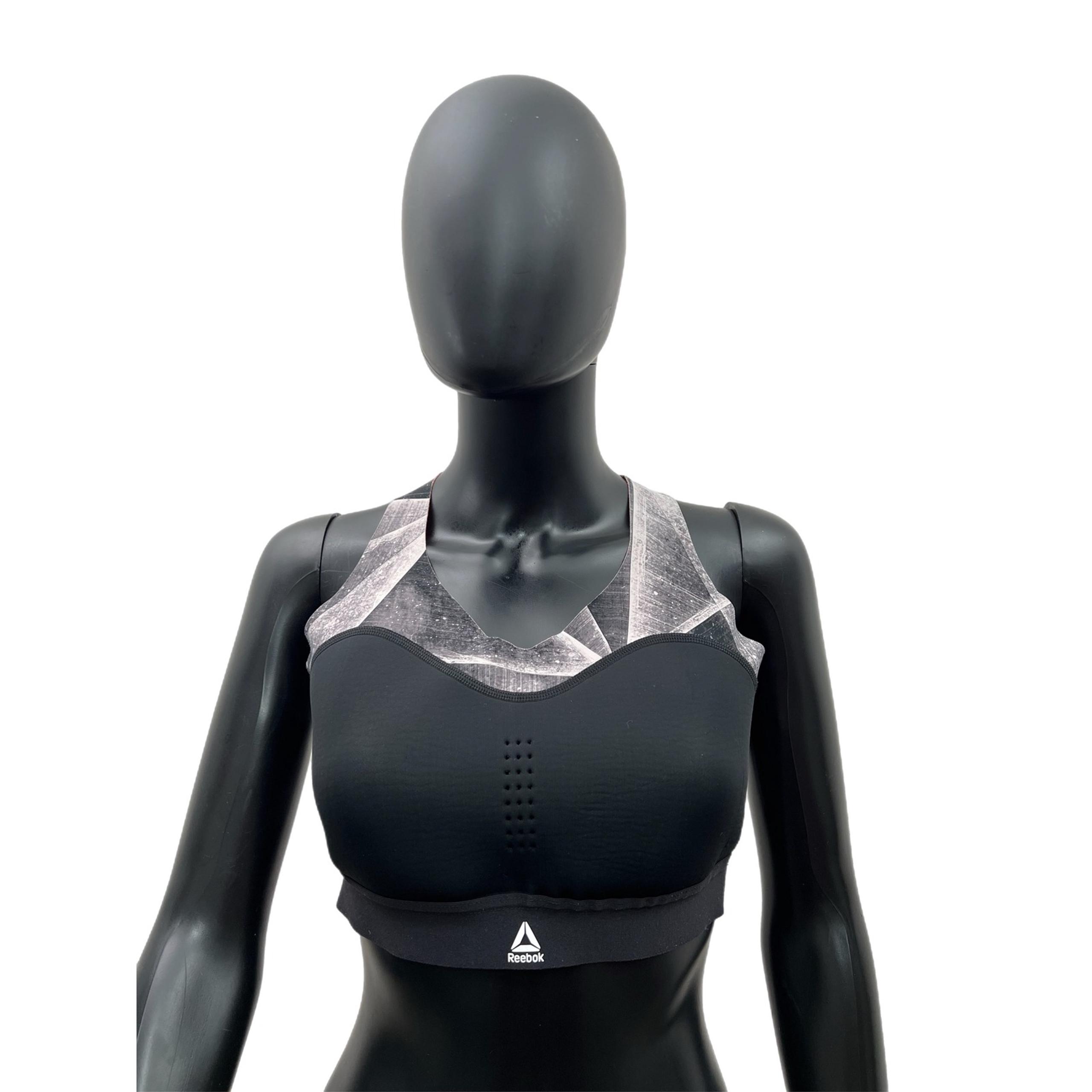 Reebok Geo Print Crisscross Back Sports Bra – High Support – Size Unknown