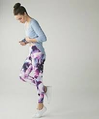 Lululemon High Times Pant Blooming Pixie Multi Size 10 EUC
