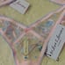For love and Lemons For Love And Lemons Delicate Rose Foil Panty and bra SET /