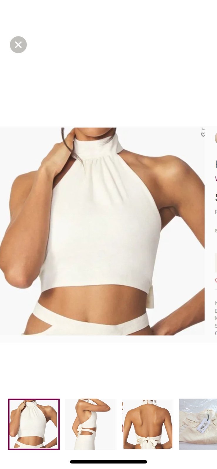 Linen halter top