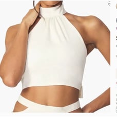 Linen halter top