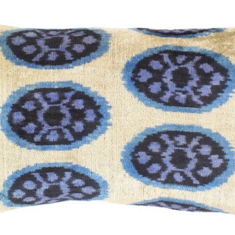 Canvello Turkish Silk Ikat Pillows - Ti 34