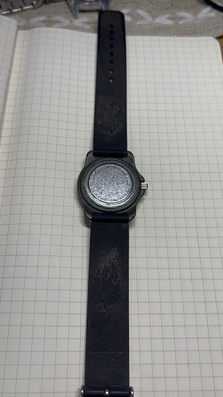Vintage Swiss Army Officers White Dial Watch