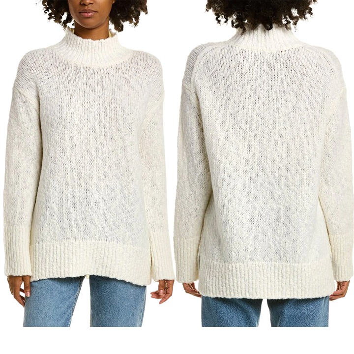 Vince Turtleneck Wool Blend Oversized Sweater Women's XS