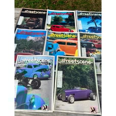 Vintage Lot of 8 StreetScene Street Scene Magazine NSRA 1990 January - August